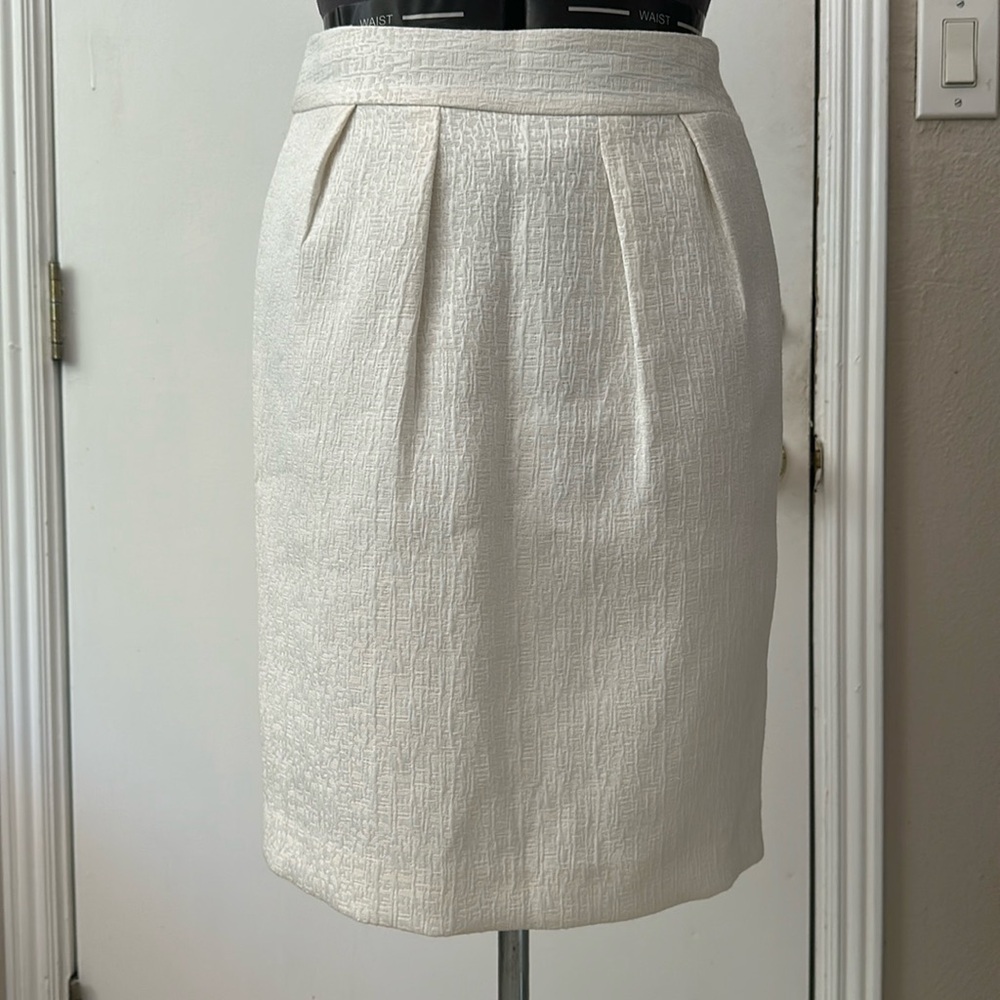 Banana Republic White Pencil Skirt